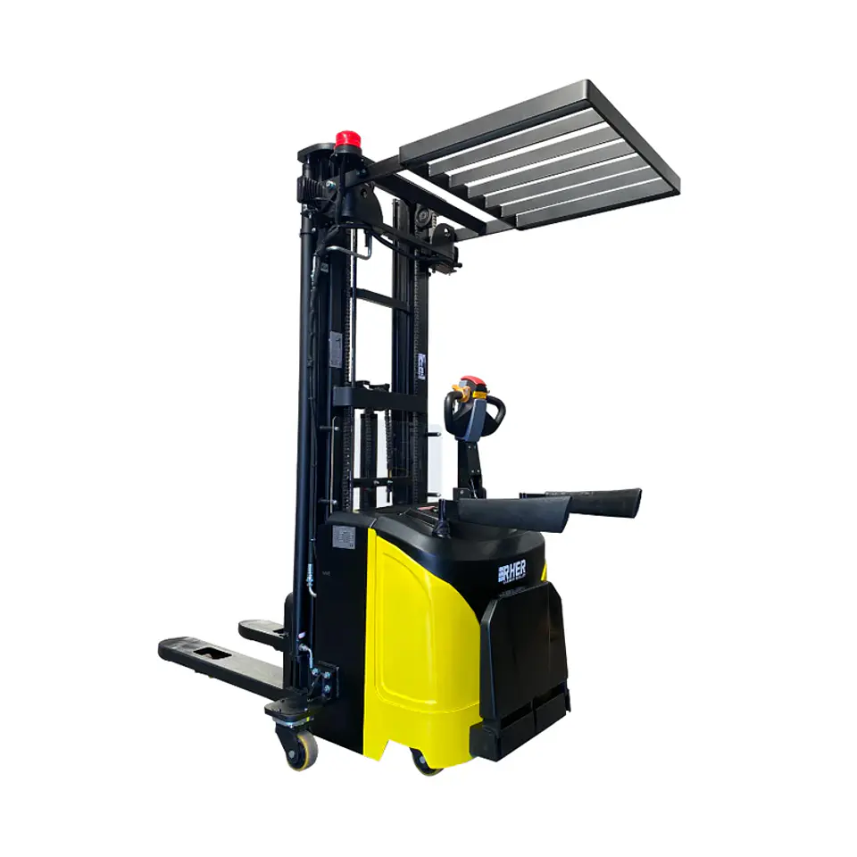 Apilador Full Eléctrico 2000 kg / 5.5m RHER 🇩🇪 – Hombre a Bordo (Máxima Altura y Carga) 1