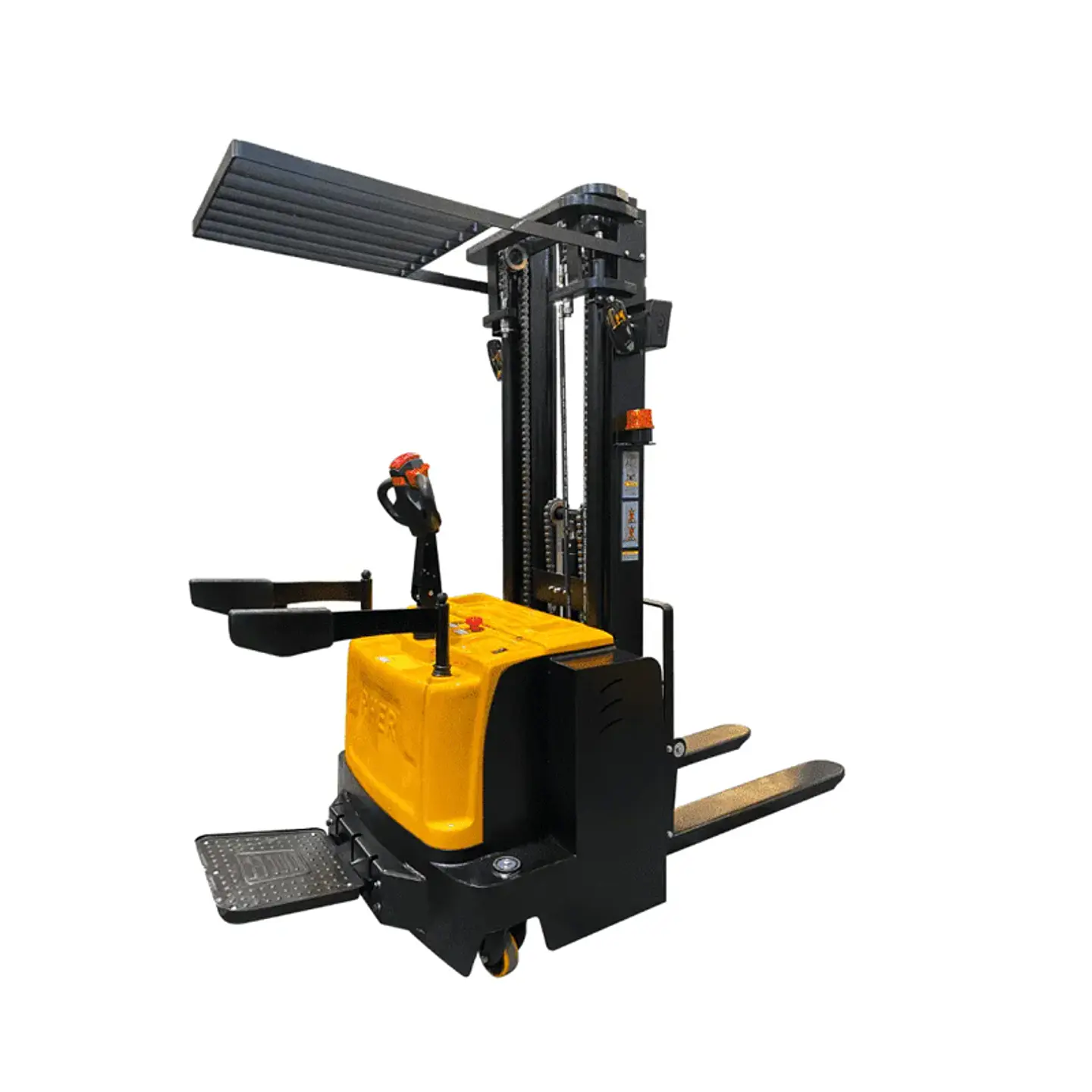 Apilador Full Eléctrico 2000 kg / 3.5m RHER 🇩🇪 – Hombre a Bordo (Potencia en Espacios Reducidos) 1