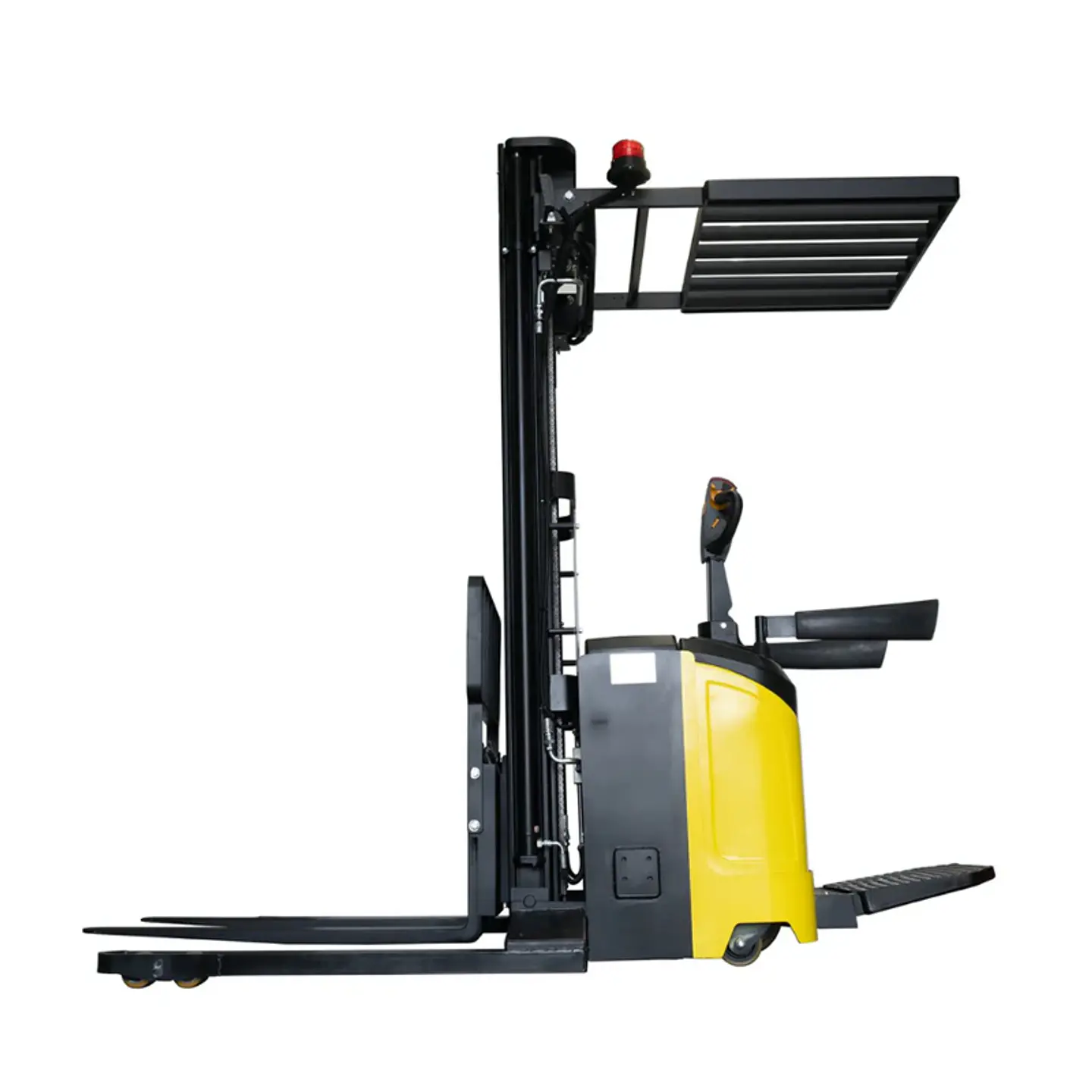 Apilador Full Eléctrico 2000 kg / 5.5m RHER 🇩🇪 – Hombre a Bordo (Base Ancha y Mástil Triplex) 2