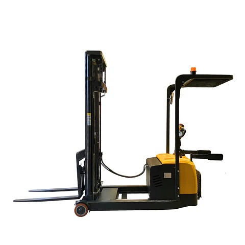 Apilador REACH Full Eléctrico 2000 kg / 6.0m RHER 🇩🇪 – Hombre a Bordo (Mástil Triplex Free Lift)