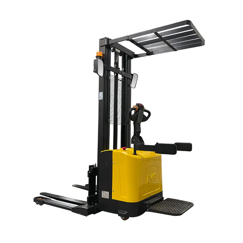 Apilador Full Eléctrico LITIO 1500 kg / 3.5m RHER 🇩🇪 – Hombre a Bordo y Base Ancha 3