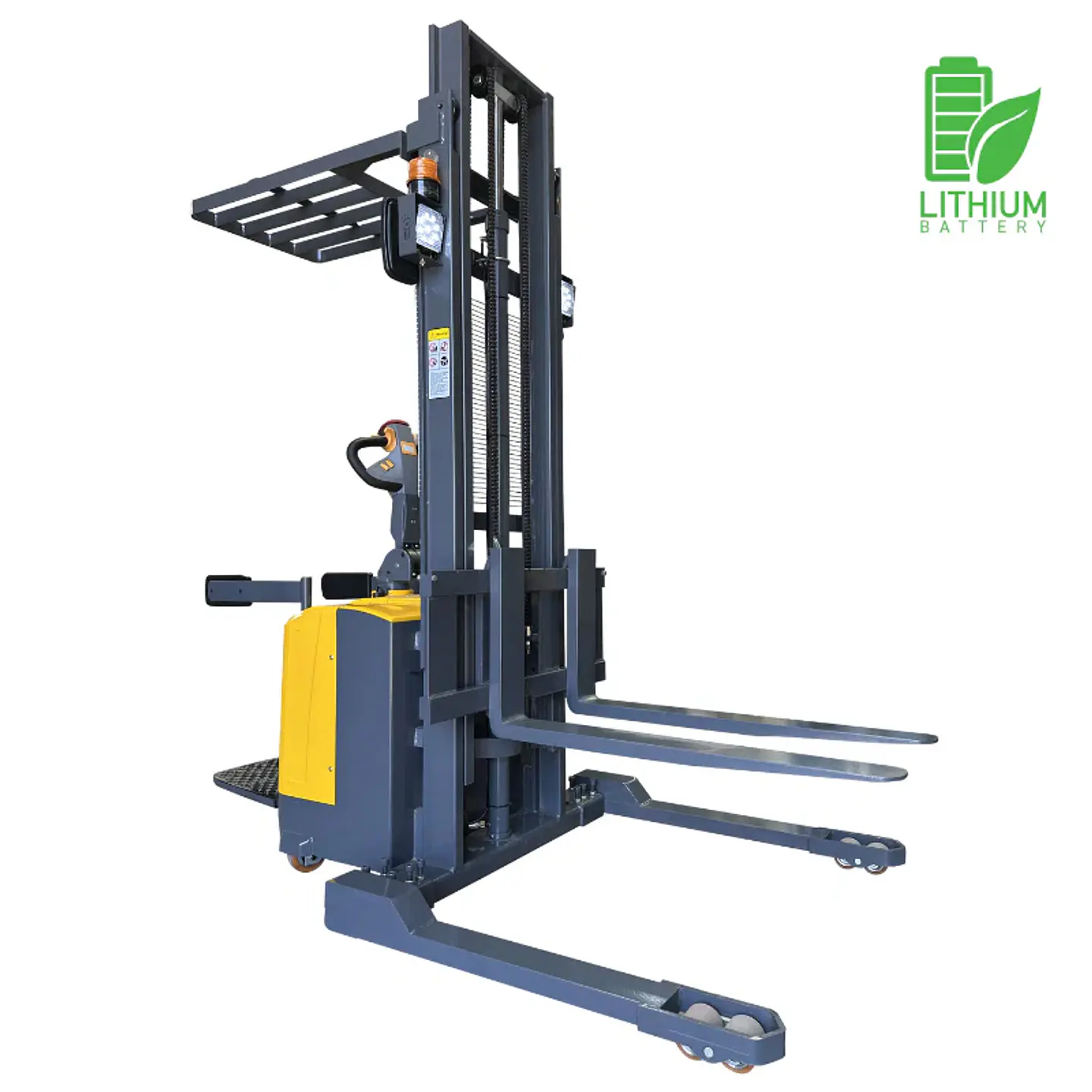 Apilador Full Eléctrico LITIO 2000 kg / 3.5m RHER 🇩🇪 – Hombre a Bordo y Base Ancha 1