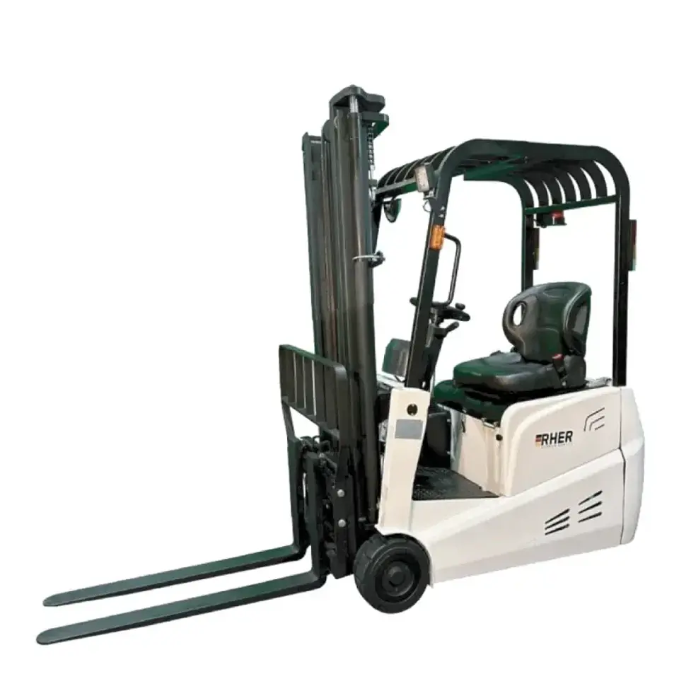 Grúa Horquilla Eléctrica 1.5 ton / 4.5m RHER 🇩🇪 – Mástil Triple (Triplex) 1