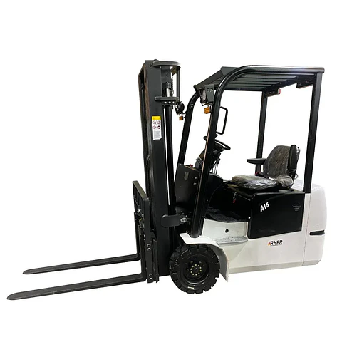 Grúa Horquilla Eléctrica 1.5 ton / 4.5m RHER 🇩🇪 – Mástil Triplex con Free Lift