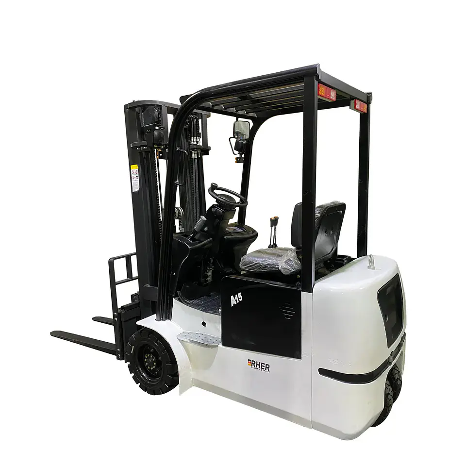 Grúa Horquilla Eléctrica 1.5 ton / 4.5m RHER 🇩🇪 – Mástil Triplex con Free Lift 3