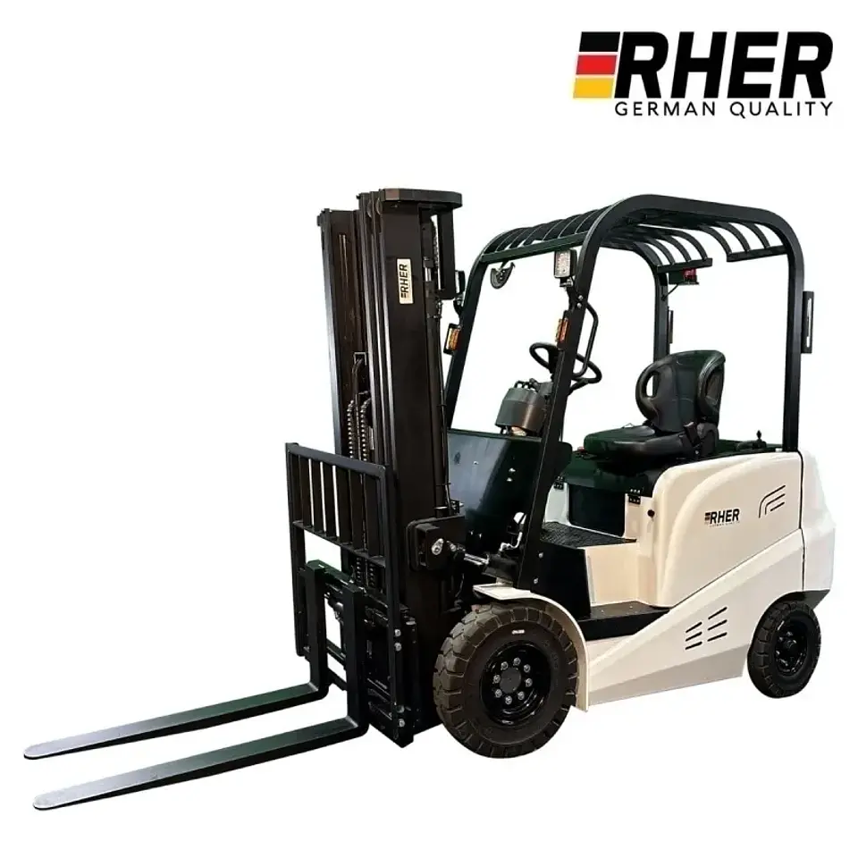 Grúa Horquilla Eléctrica 2.0 ton / 4.8m RHER 🇩🇪 – Alto Tonelaje y Mástil Triple 1