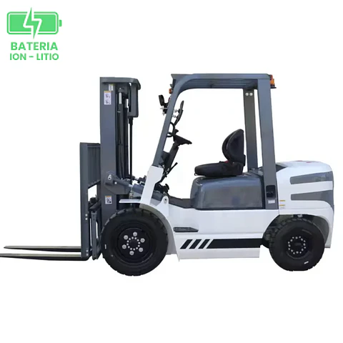 Grúa Horquilla Eléctrica LITIO 2.0 ton / 4.5m RHER 🇩🇪 – Mástil Triplex y 80V