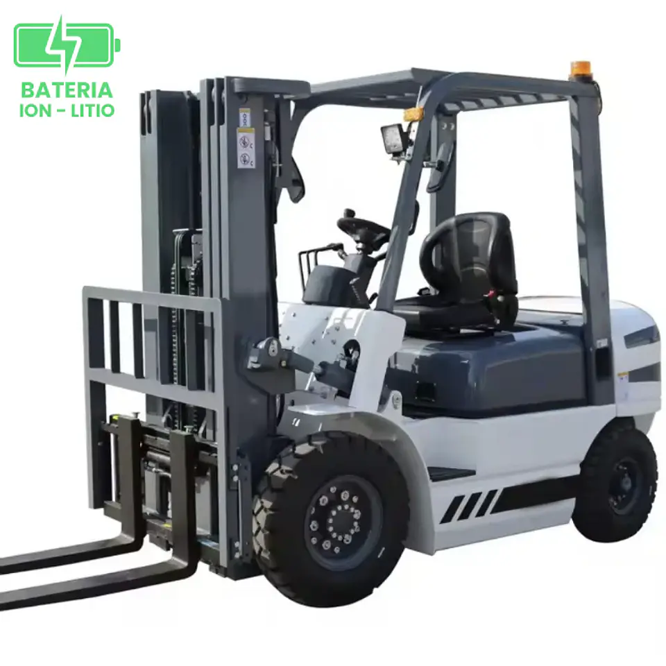 Grúa Horquilla Eléctrica LITIO 2.0 ton / 4.5m RHER 🇩🇪 – Mástil Triplex y 80V 2