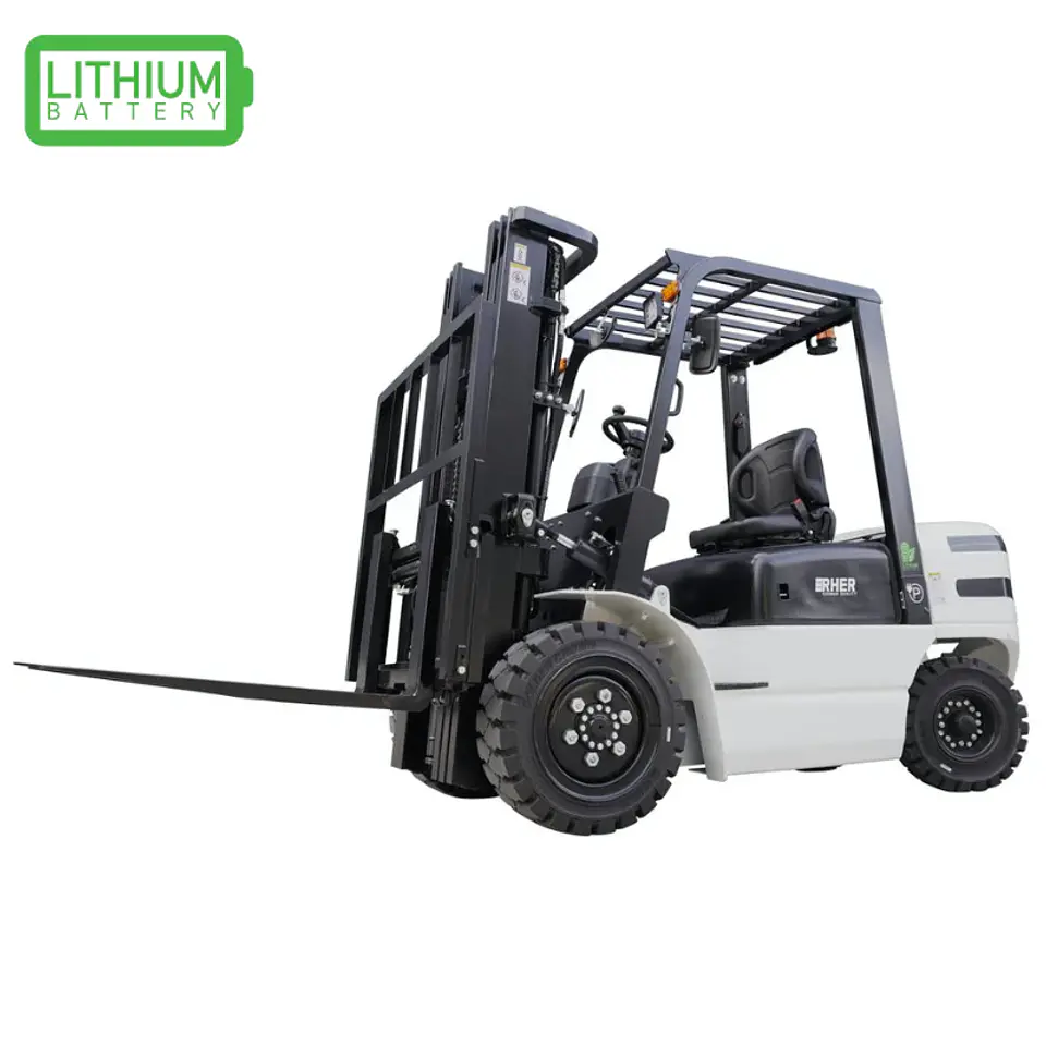 Grúa Horquilla Eléctrica LITIO 3.0 ton / 4.5m RHER 🇩🇪 – Poder Industrial 80V 1