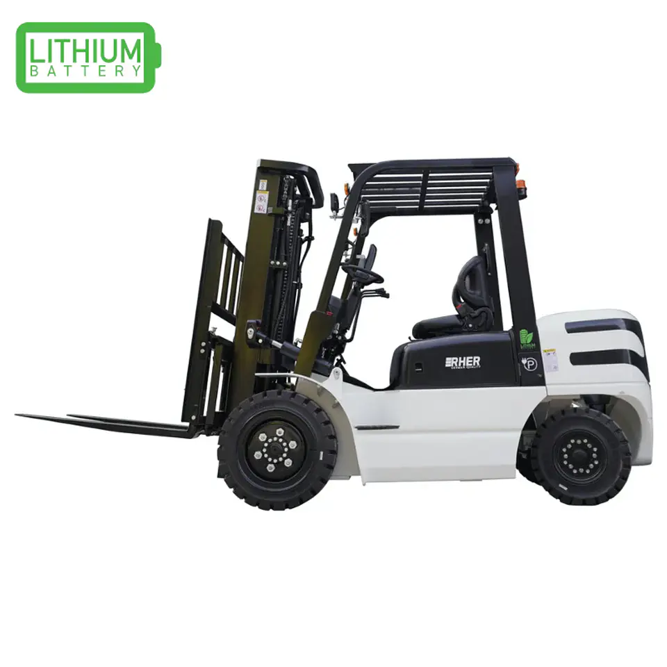 Grúa Horquilla Eléctrica LITIO 3.0 ton / 4.5m RHER 🇩🇪 – Poder Industrial 80V 2