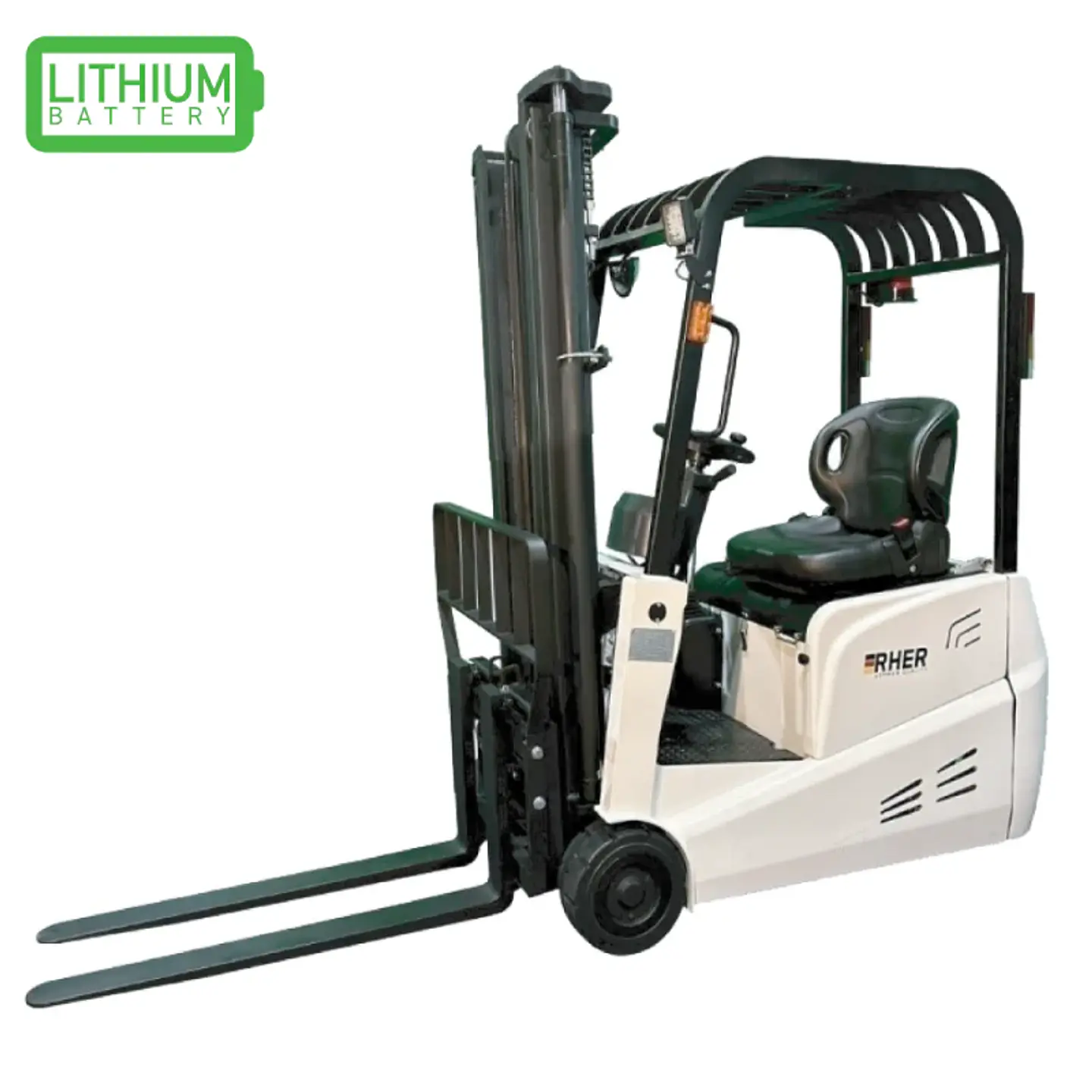 Grúa Horquilla Eléctrica LITIO 1.5 ton / 4.5m RHER 🇩🇪 – Eficiencia Energética 1