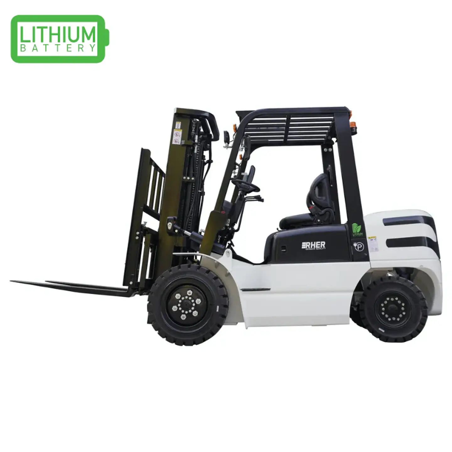 Grúa Horquilla Eléctrica LITIO 3.0 ton / 4.8m RHER 🇩🇪 – Mástil Triplex y 80V 2