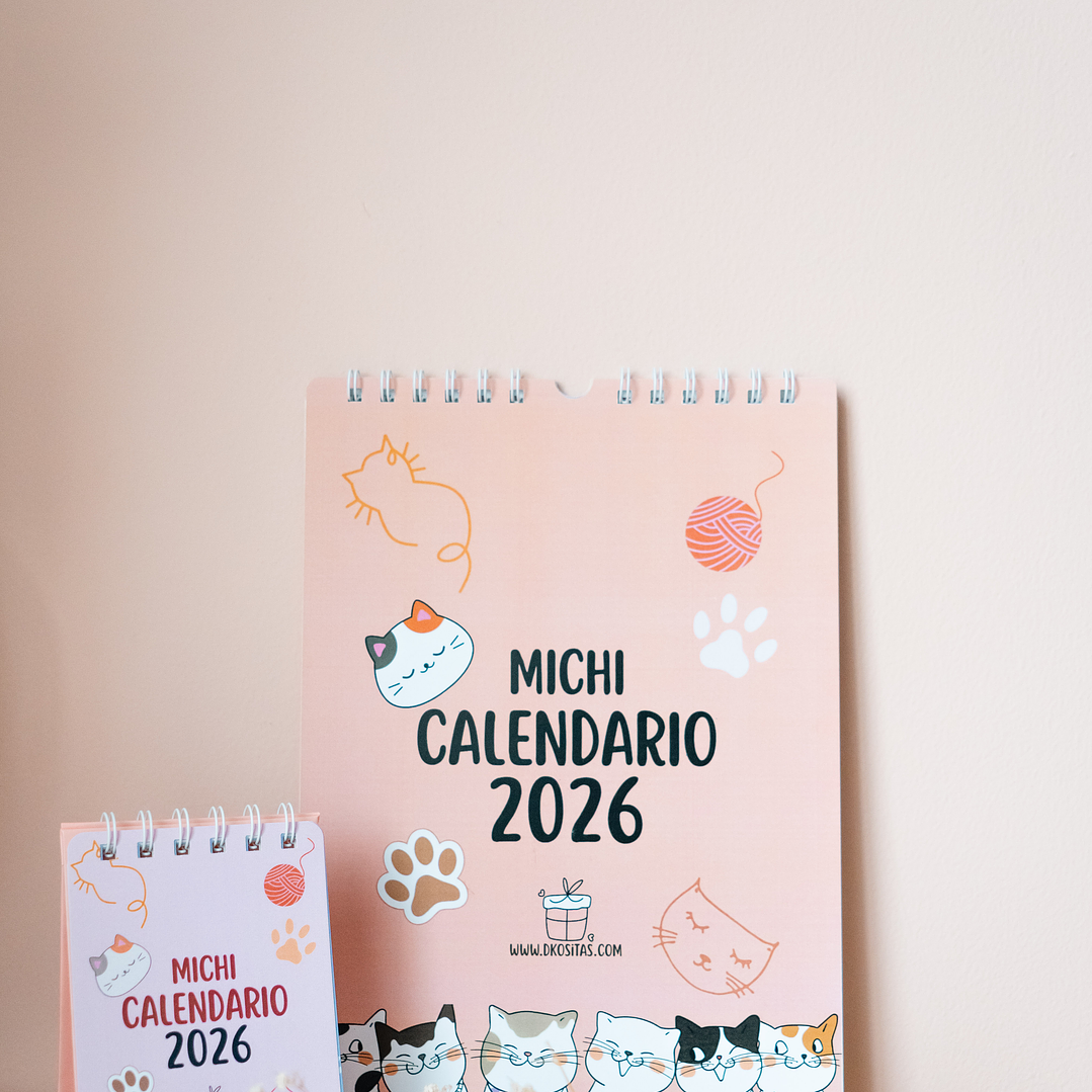 Michi Calendario 2026 Pared 1