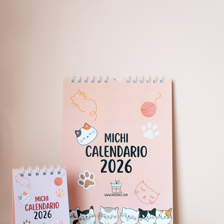 Michi Calendario 2026 Pared 1