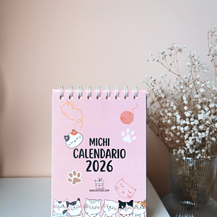 Michi Calendario 2026 Mediano