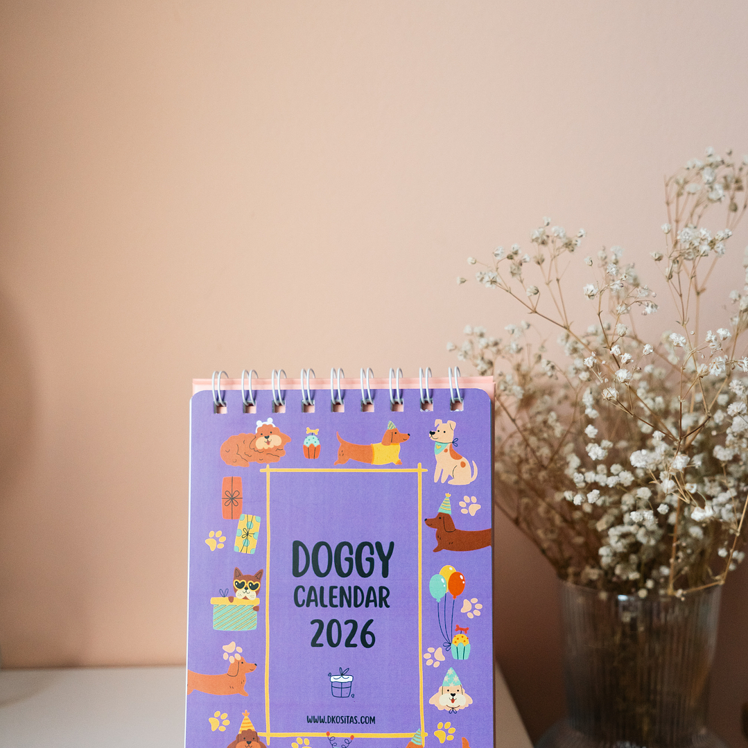 Calendario Perritos 2026 Mediano 1