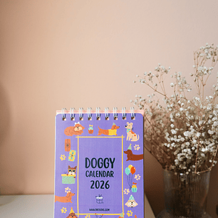 Calendario Perritos 2026 Mediano