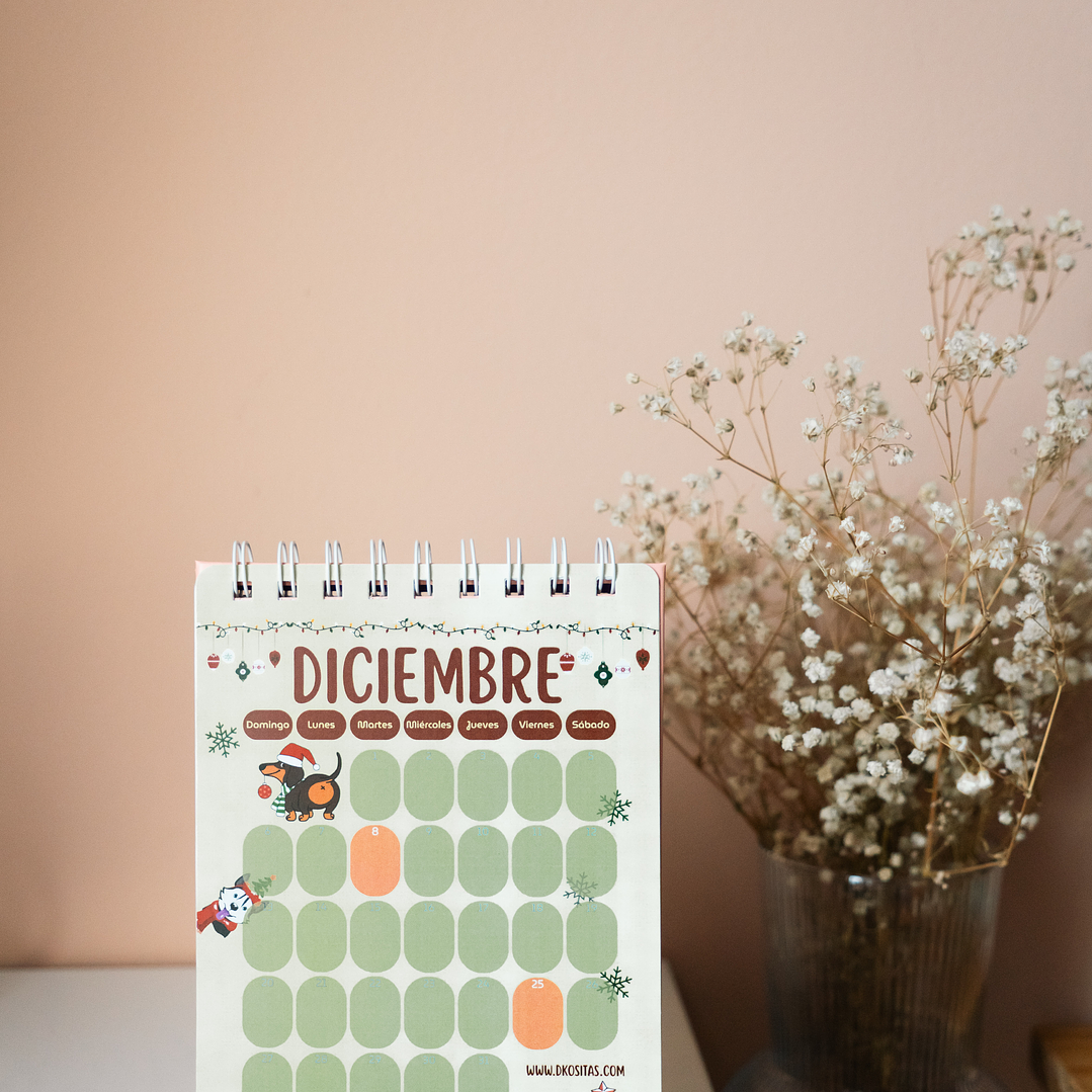 Calendario Perritos 2026 Mediano 2