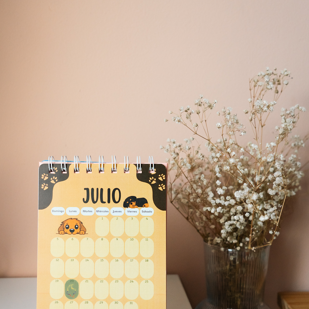Calendario Perritos 2026 Mediano 3