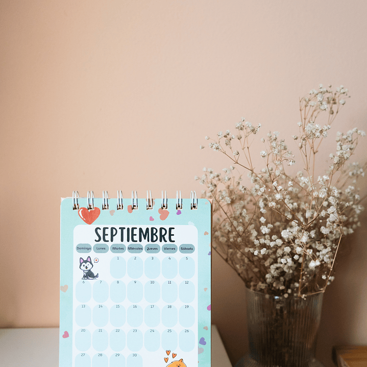 Calendario Perritos 2026 Mediano 5