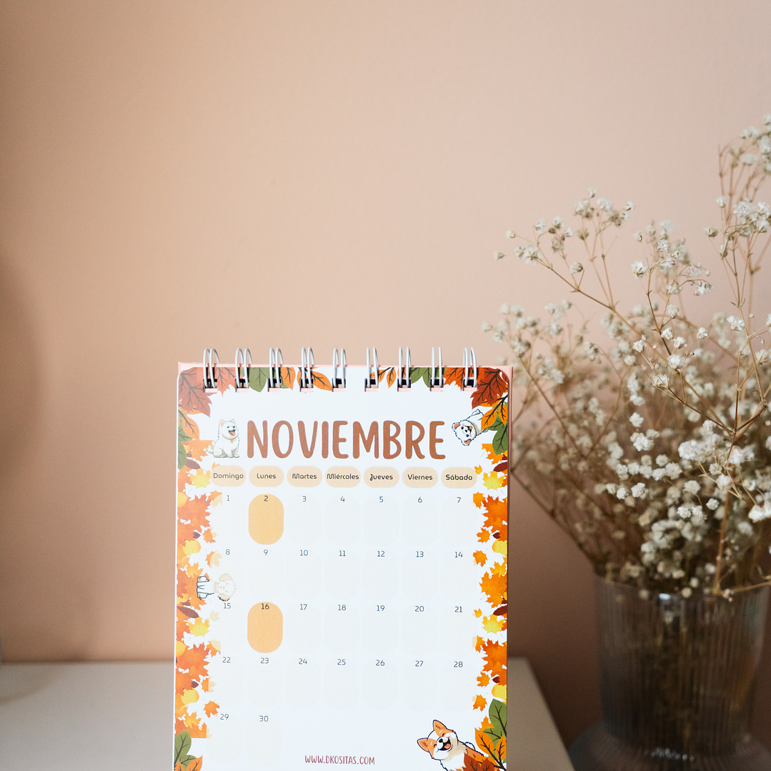 Calendario Perritos 2026 Mediano 7