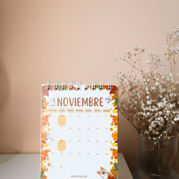 Calendario Perritos 2026 Mediano 7