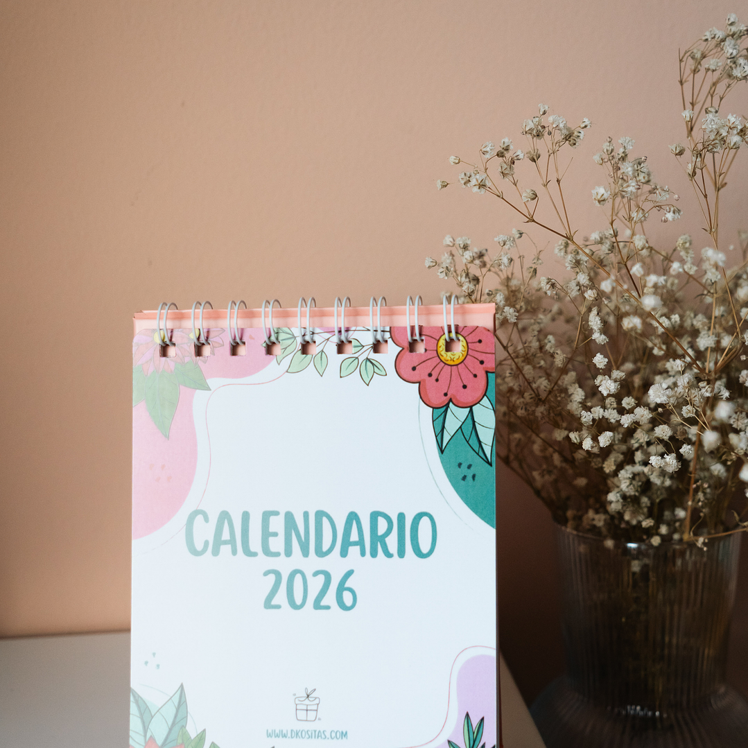 Calendario Flores 2026 Mediano 3
