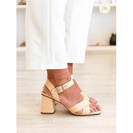 Rafia Cross Sandal 