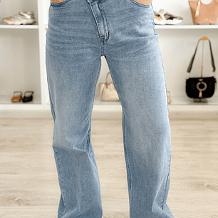 Calças de ganga assimétricas 