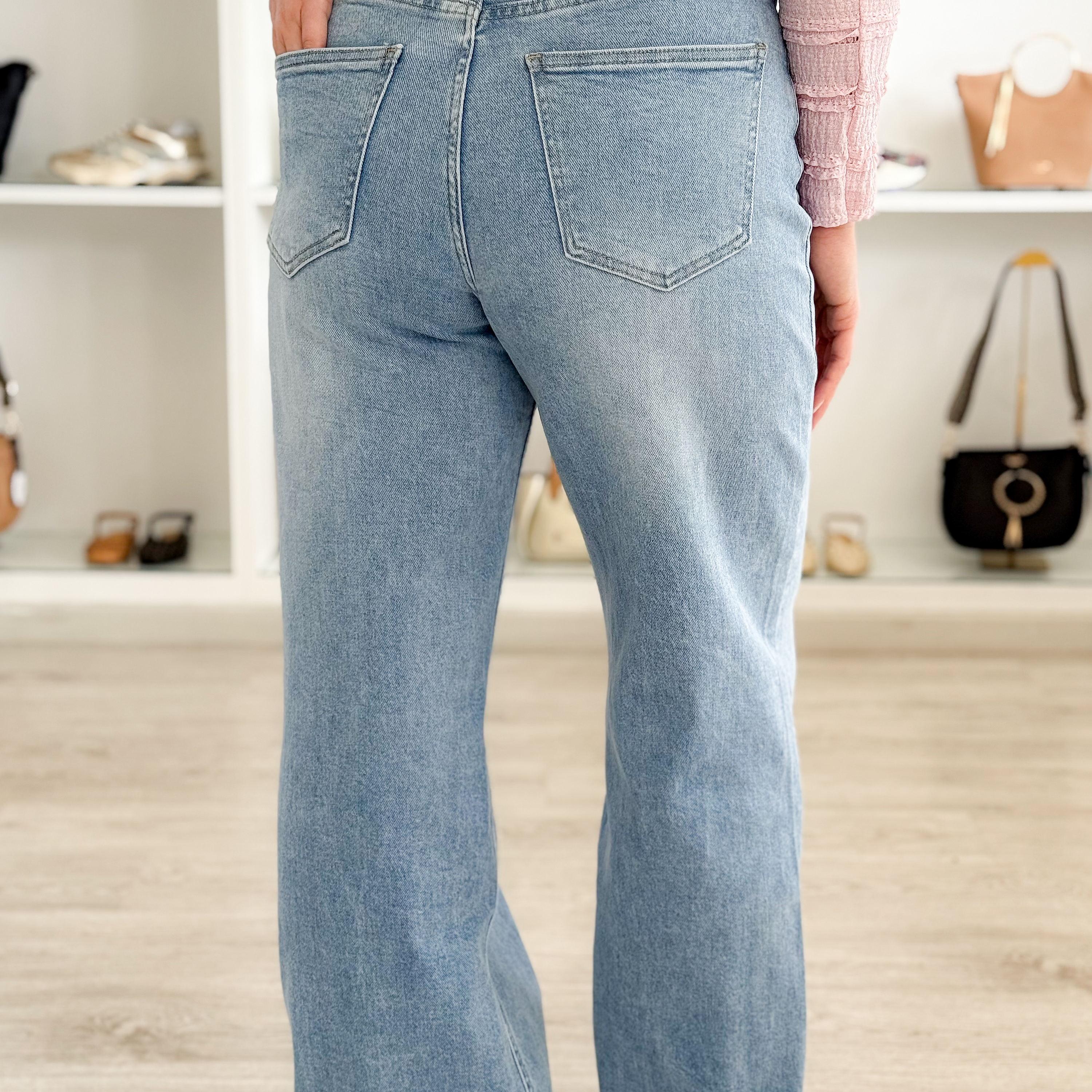 Calças de ganga assimétricas  3