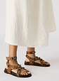  Linear Taupe Suede Sandal - Miniatura 4
