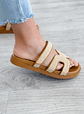 Missile Natural Rafia Sandal - Thumbnail 4