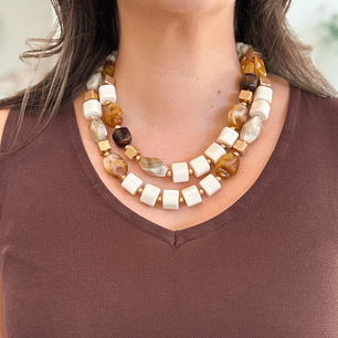 Colar Missangas Duplo