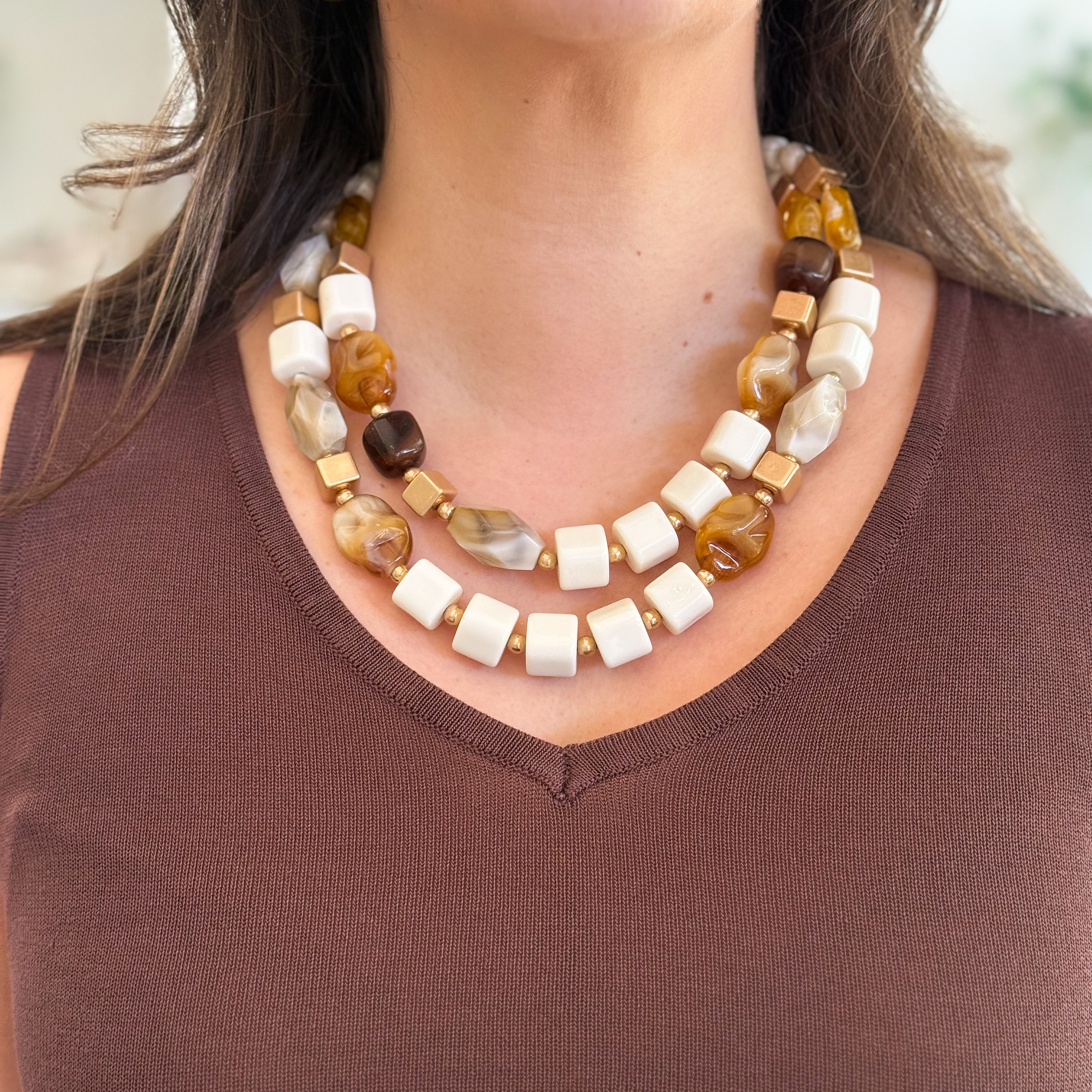 Colar Missangas Duplo