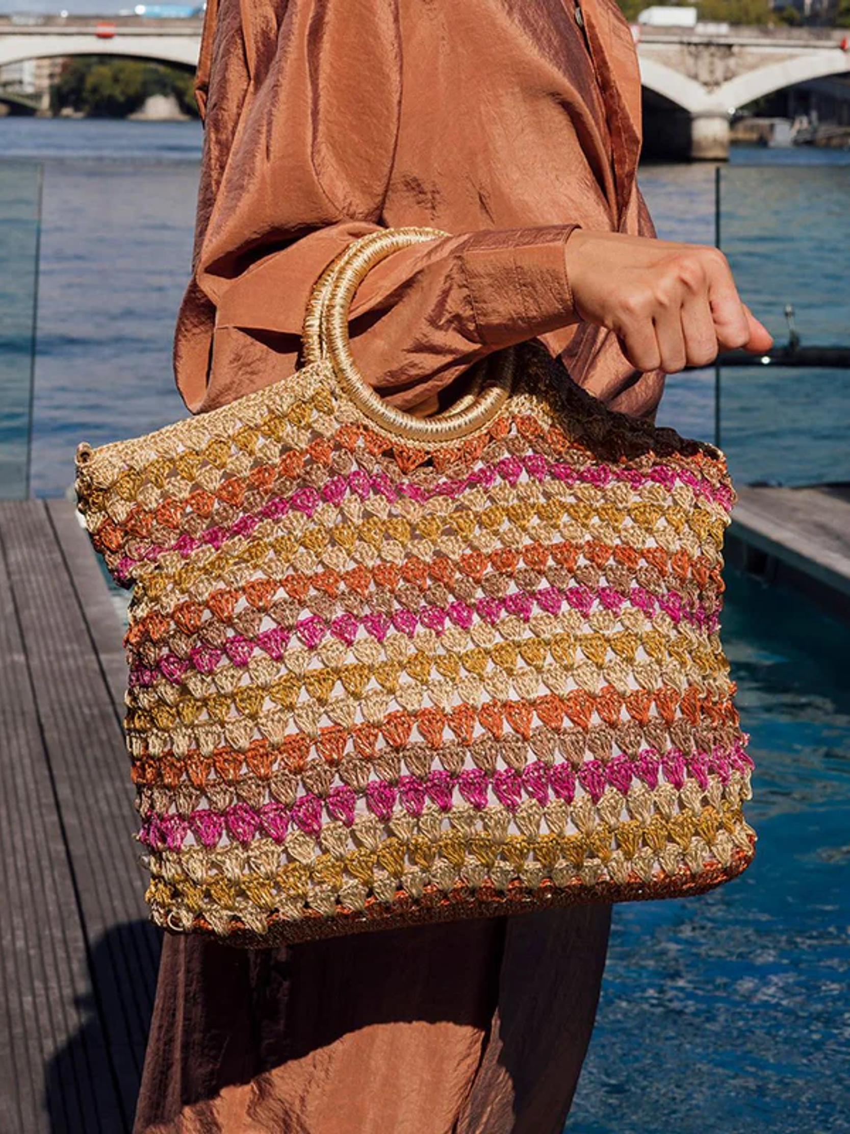 Saco shopper multicolore Sean 1