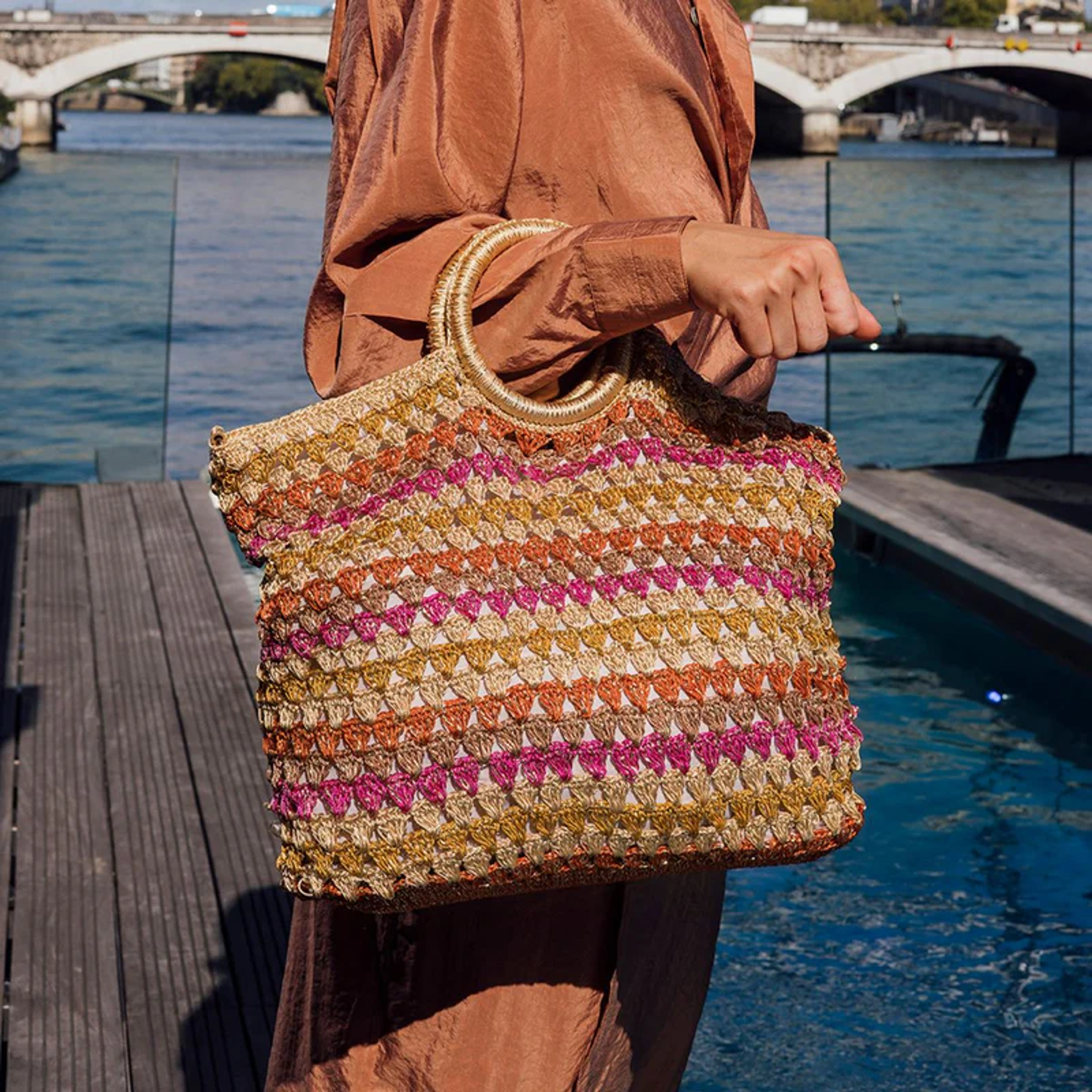 Saco shopper multicolore Sean 1