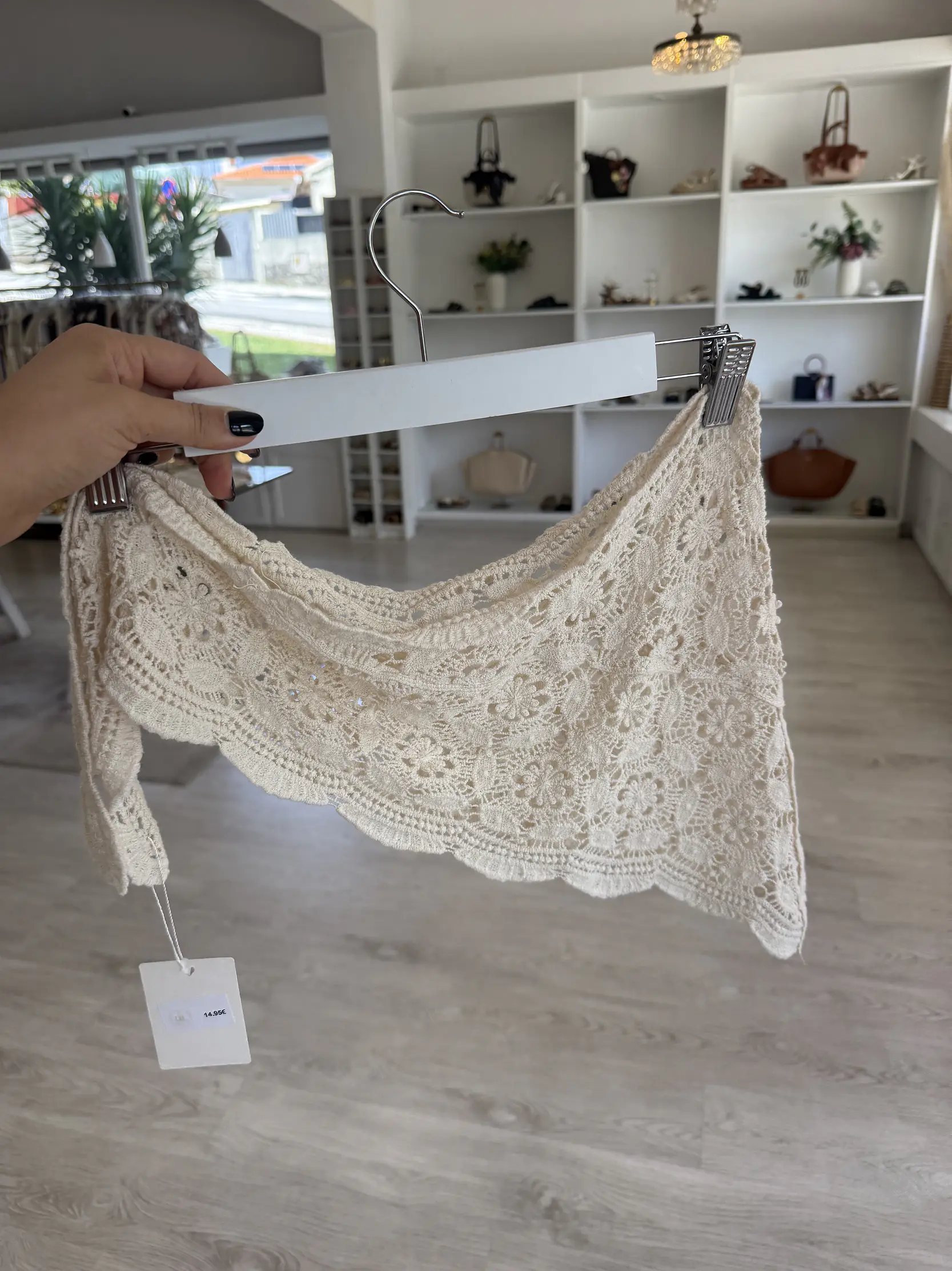 Lenço em crochet 