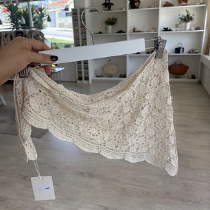 Lenço em crochet 