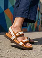 MONA-M TAN SANDAL - Thumbnail 1