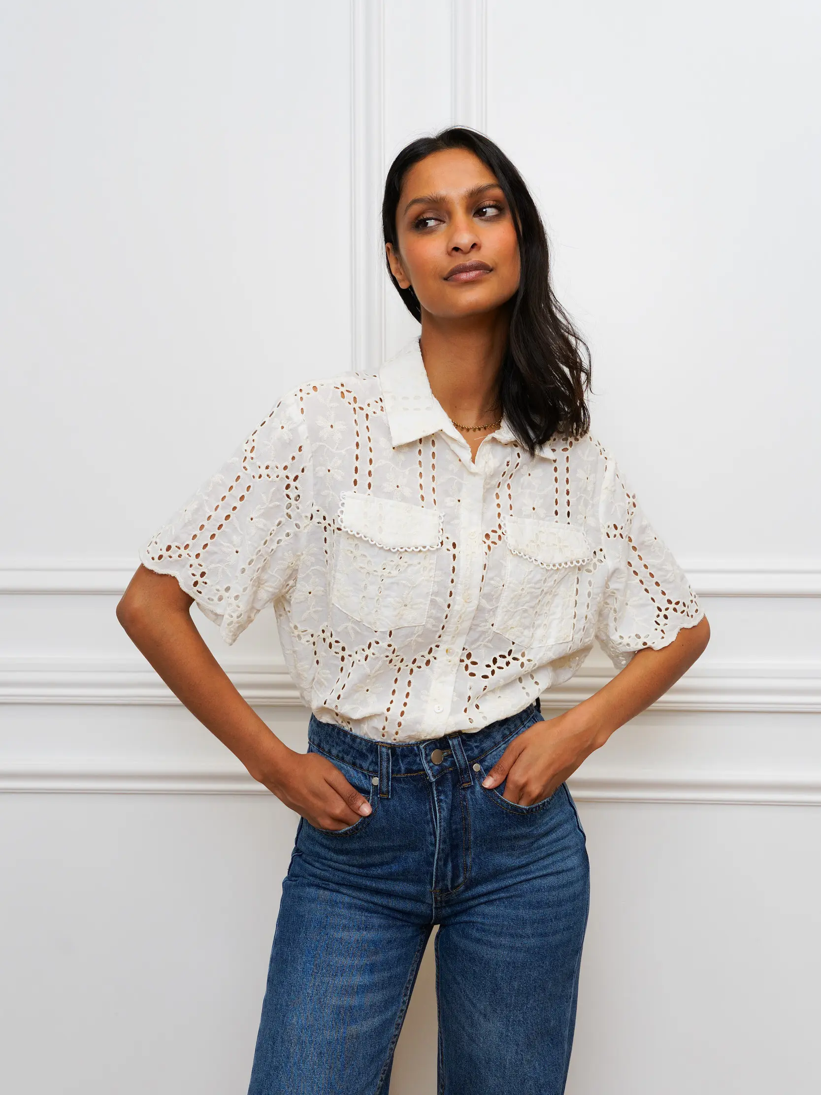 Blusa em Bordado inglês  2