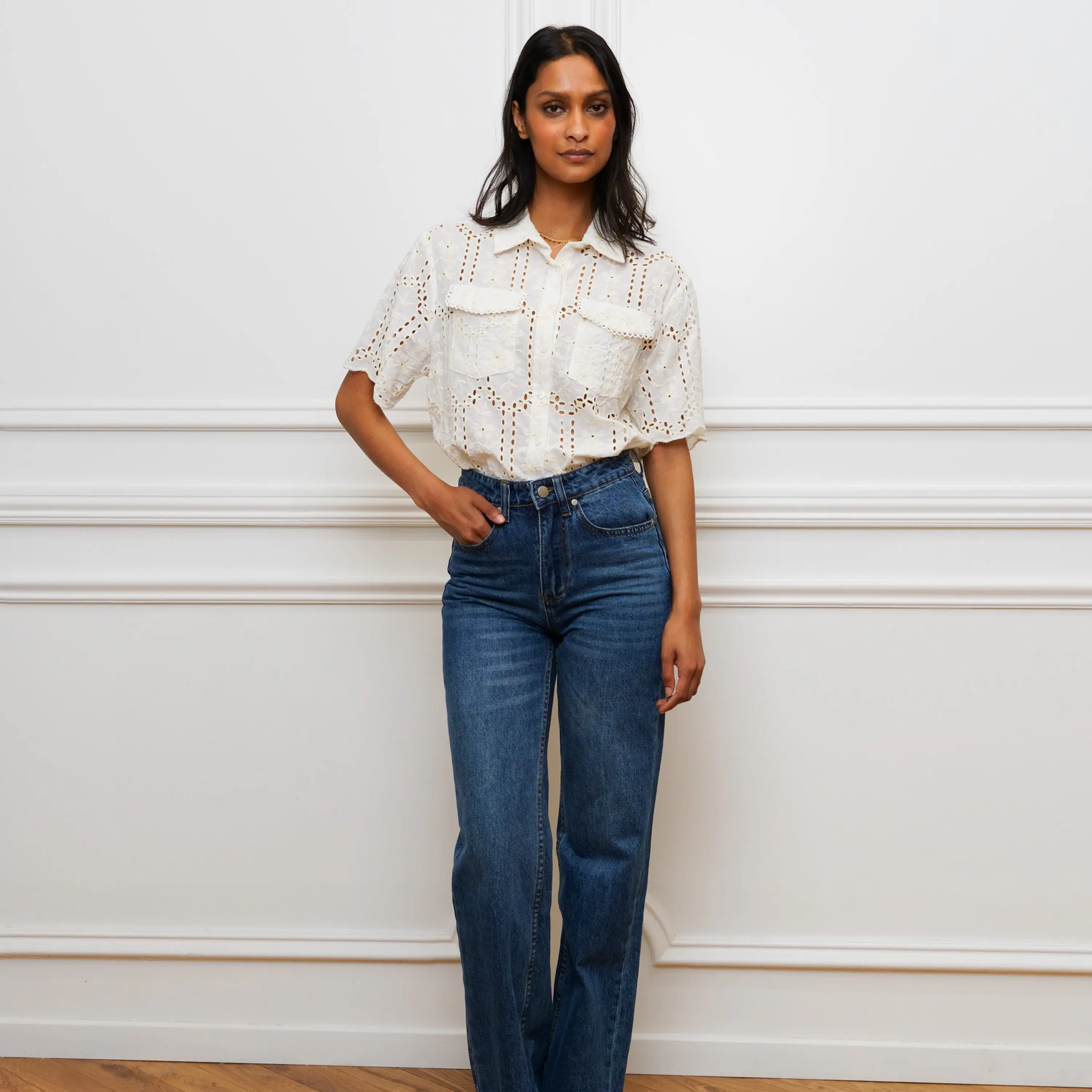 Blusa em Bordado inglês  3