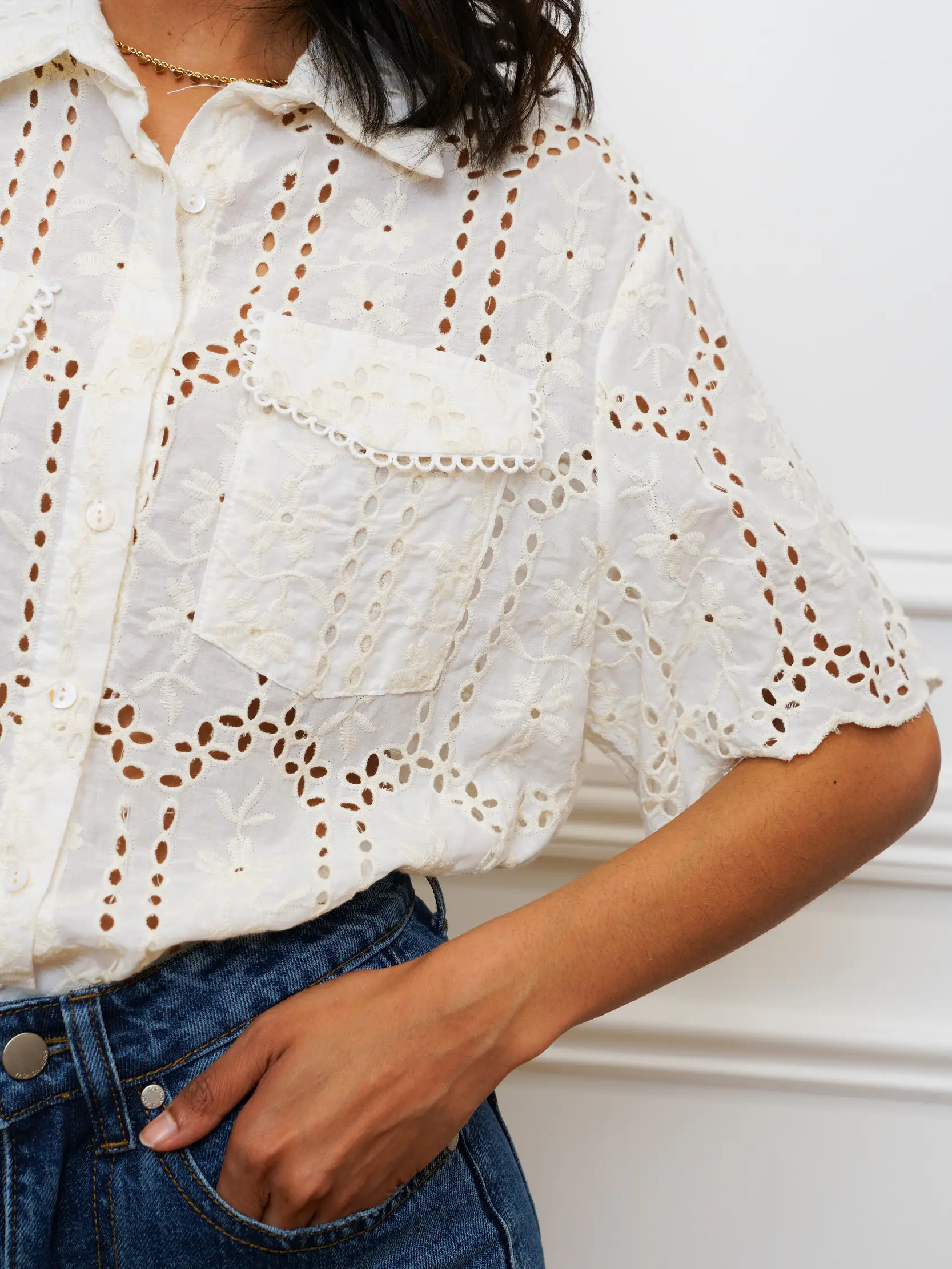 Blusa em Bordado inglês  5