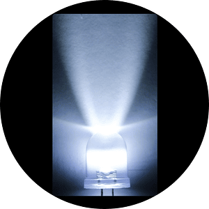 LED Ultrabrillante Blanco Frío 10mm