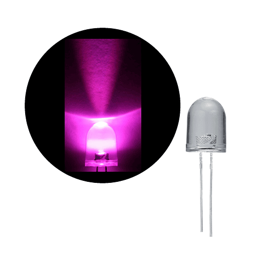 LED Ultrabrillante Rosa 10mm - Image 2