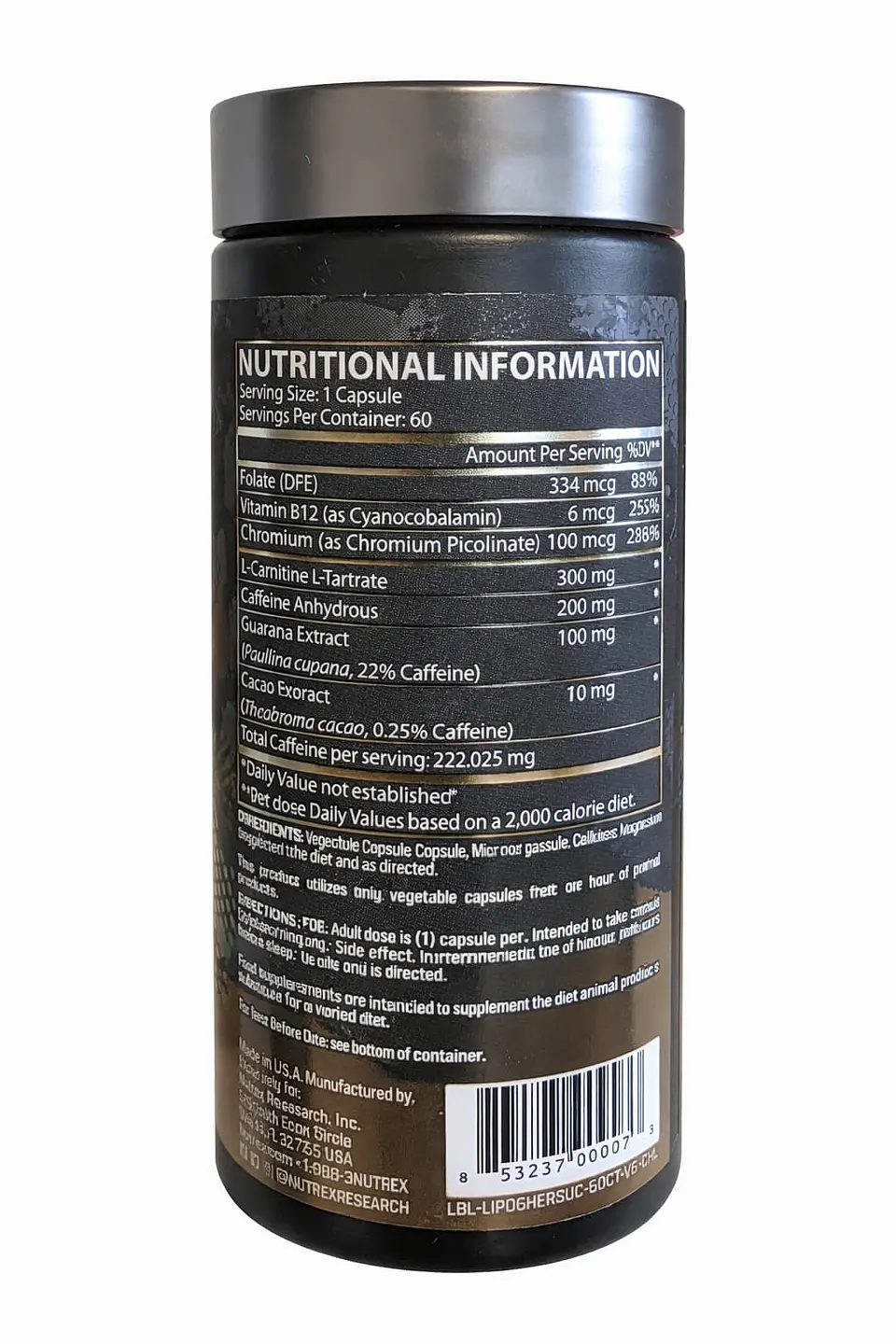 Lipo 6 Hers Ultra Concentrado 60 Cápsulas – Nutrex 3