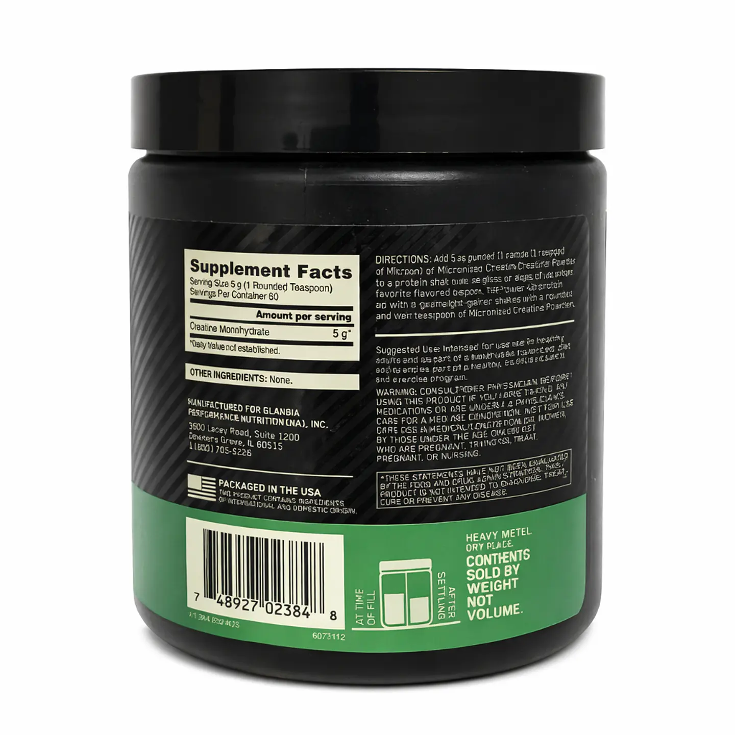 Creatina Micronizada 300g – Optimum Nutrition 2