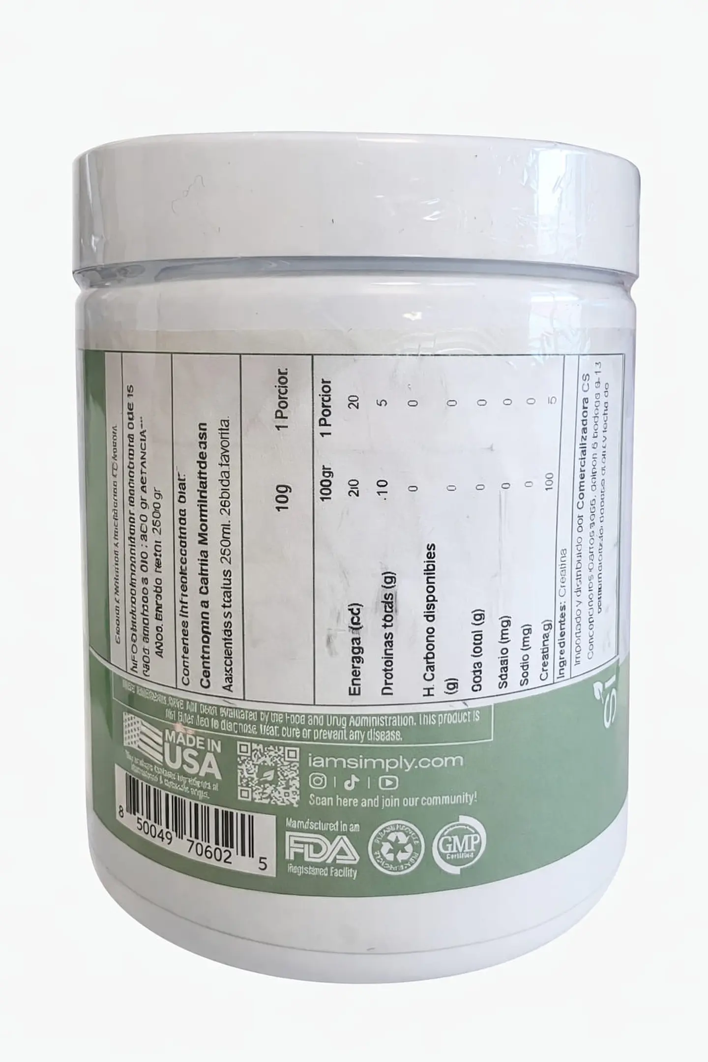 Creatina Monohidratada 300g – Simply (Micronizada) 5