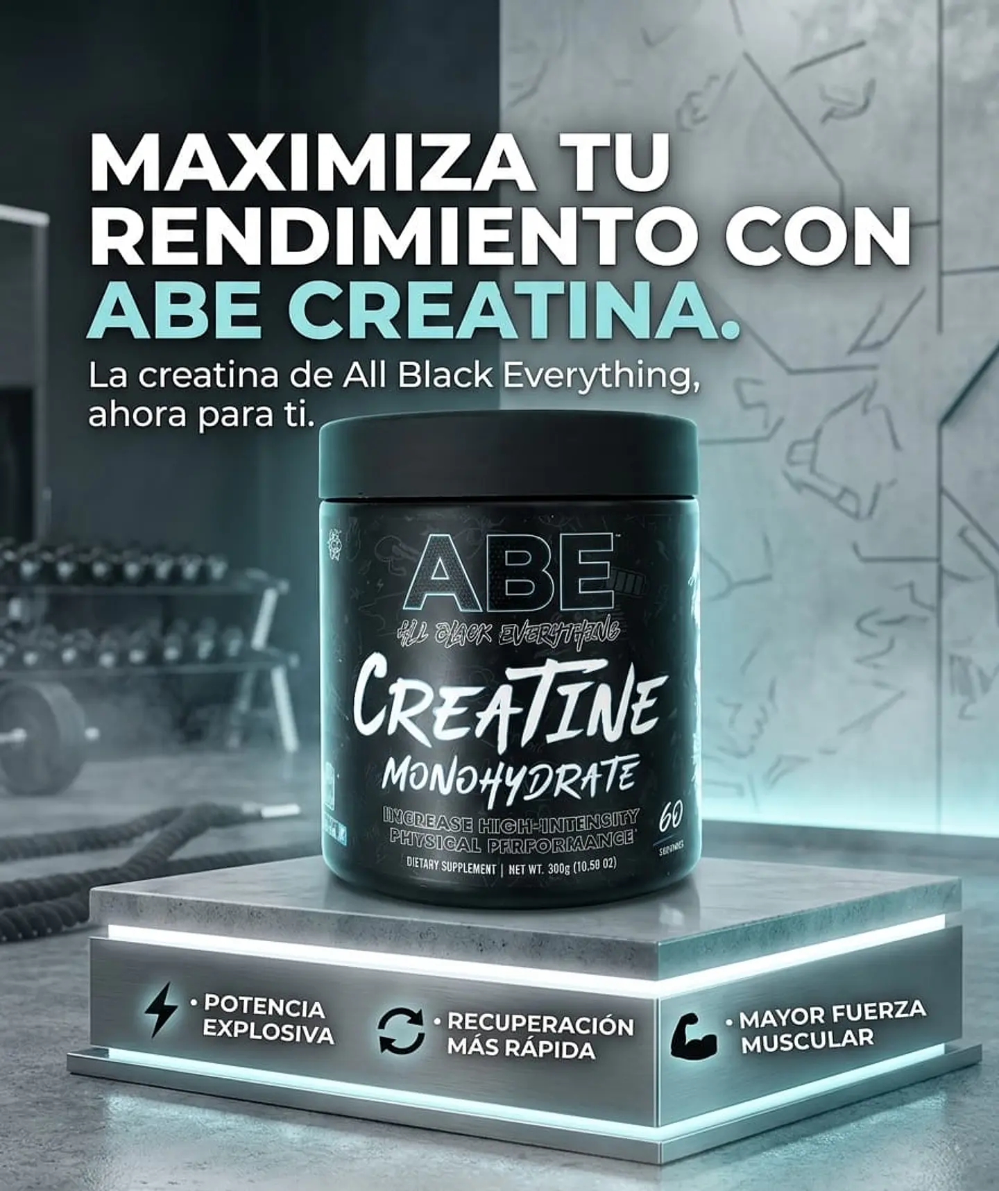 Creatina Monohidratada ABE 300g Blue Razz – Applied Nutrition (Con Sabor) 2