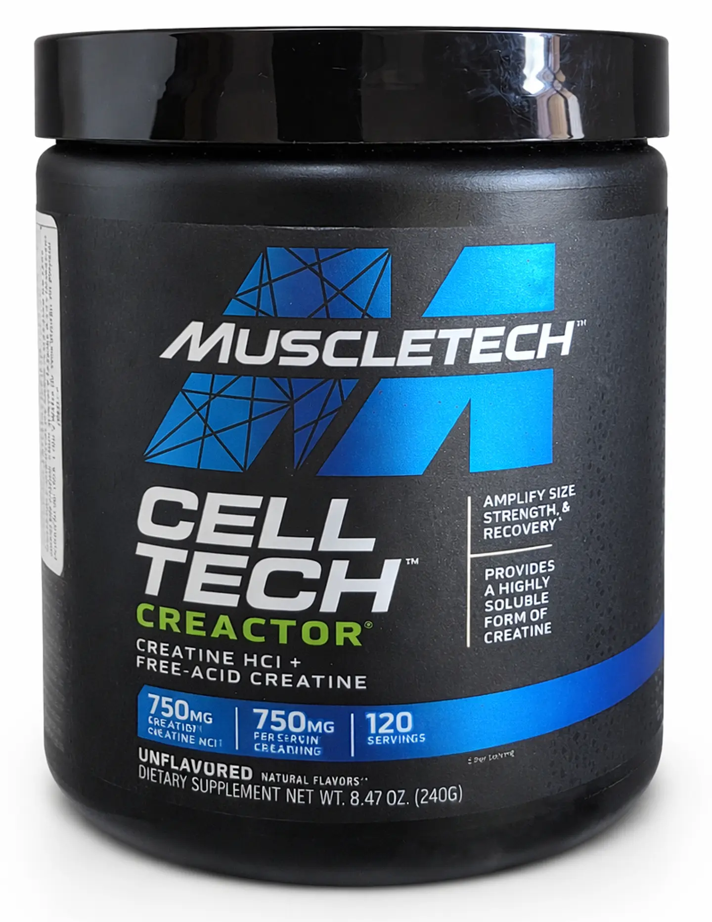 Creatina Creactor Cell-Tech 240g – MuscleTech (HCl + Free Acid) 1