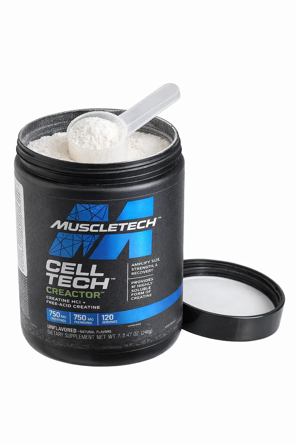 Creatina Creactor Cell-Tech 240g – MuscleTech (HCl + Free Acid) 3